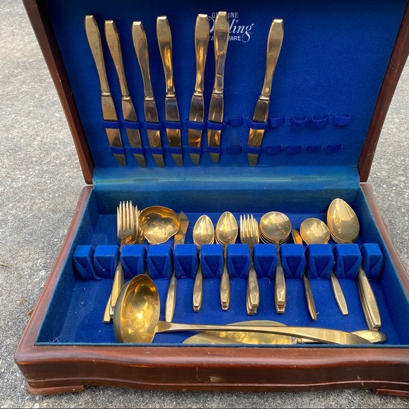 Genuine Dorling Gold Plated Tableware Set - Picture 9 of 16